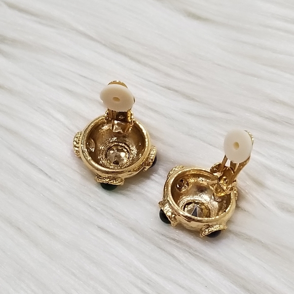 Vintage crystal earrings - Picture 3 of 3